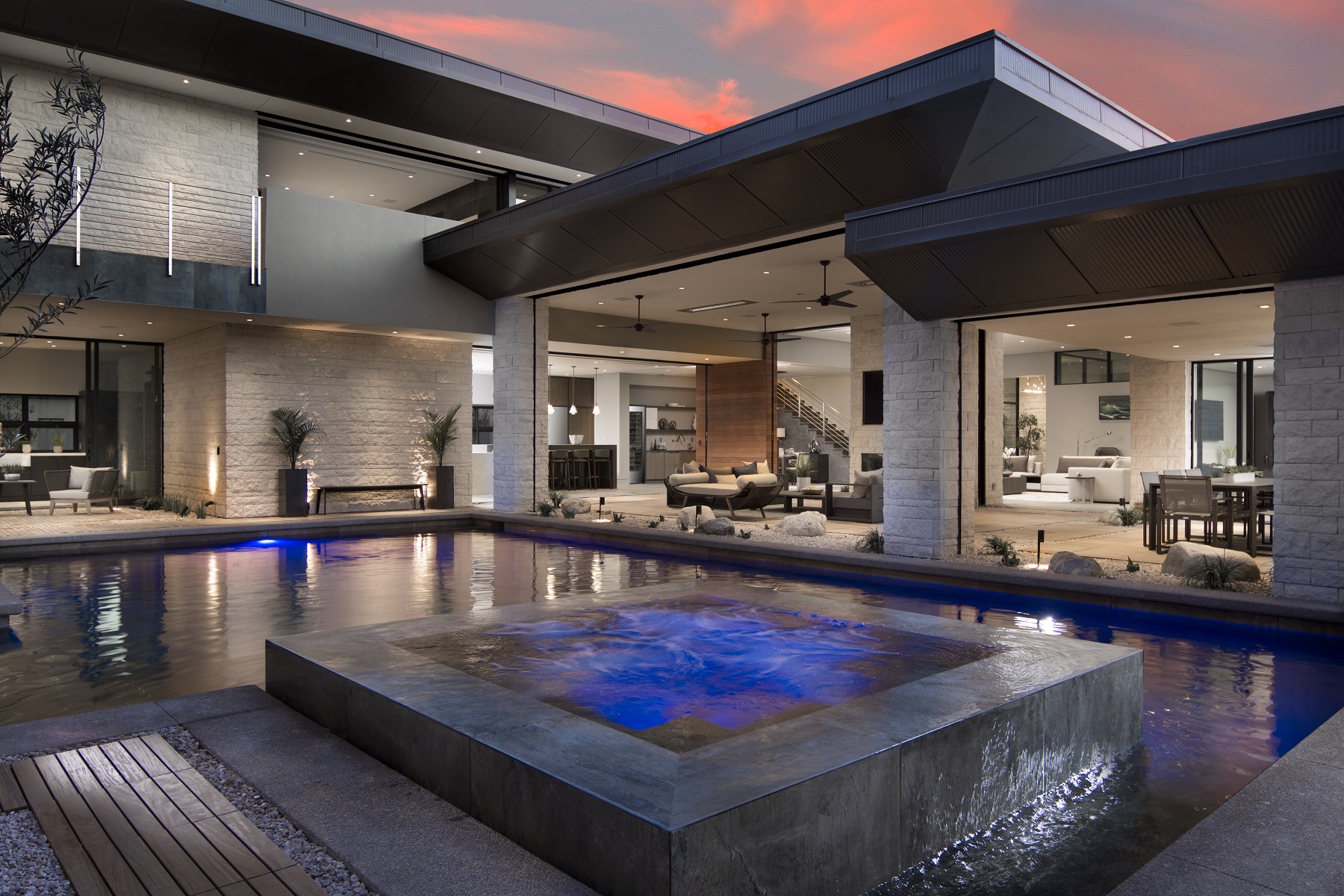 2019 The New American Remodel Pool and Spa
